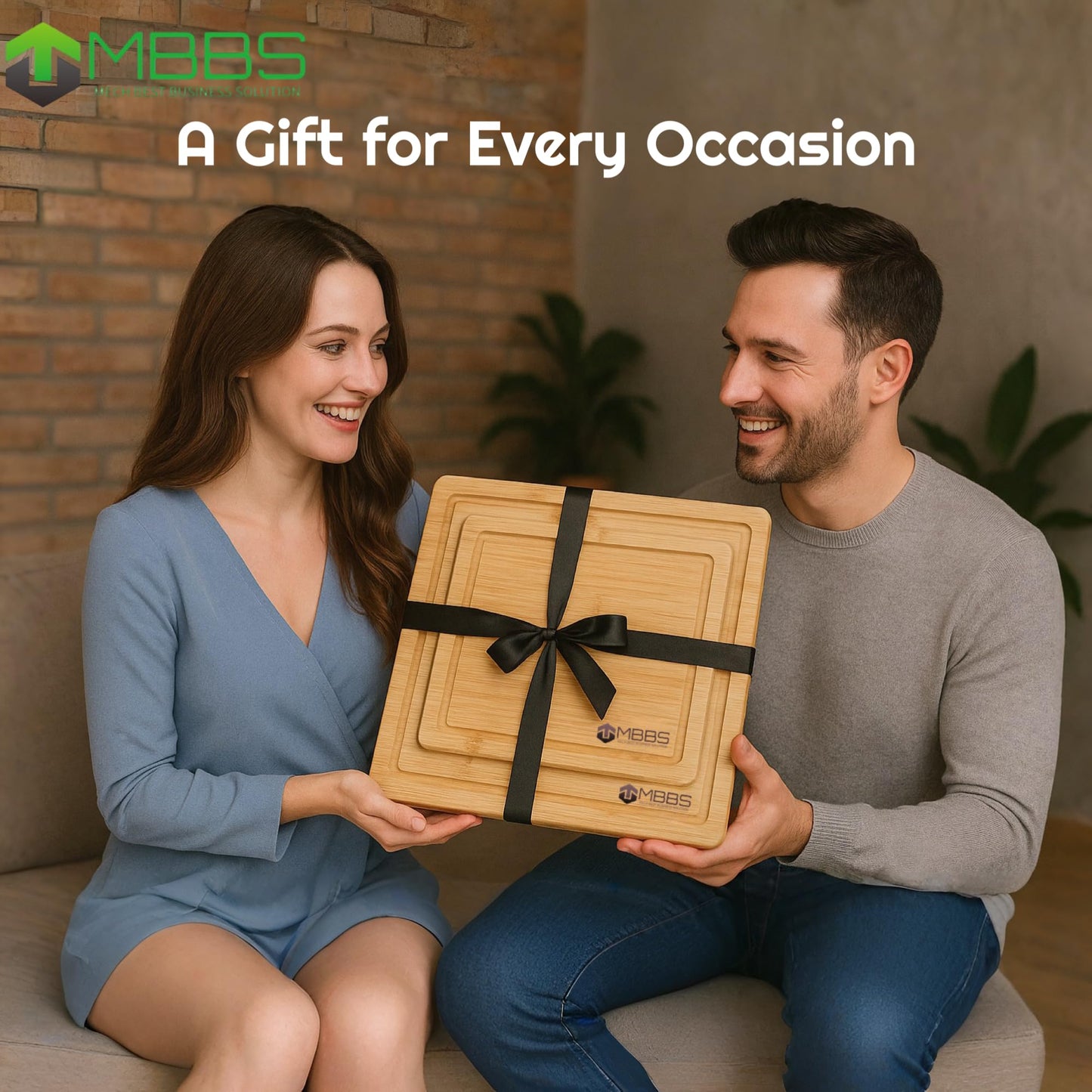 Bamboo Cutting Boards for Kitchen β Set of 3 Wooden Boards with Juice Grooves & Handles β Chopping Board Set for Meat, Veggies, Charcuterie β Eco-Friendly Gift Idea